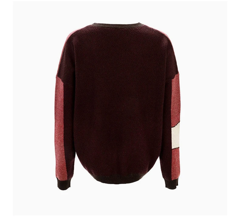 商品[国内直发] Max Mara|MAX MARA 女士红色印花毛衣 53660753-600-003,价格¥1734,第5张图片详细描述