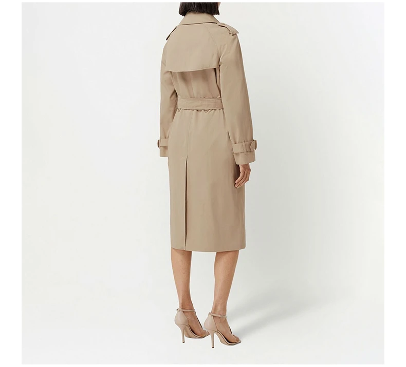 商品[国内直发] Burberry|BURBERRY 卡其色女士风衣 8052606,价格¥15983,第7张图片详细描述