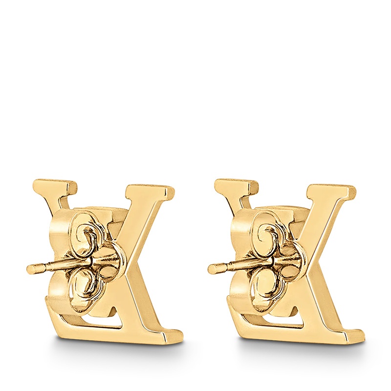 商品Louis Vuitton|预售十天 Louis Vuitton/路易威登 22春夏新款ICONIC系列 金色金属徽标字母造型耳环M00610,价格¥2976,第3张图片详细描述