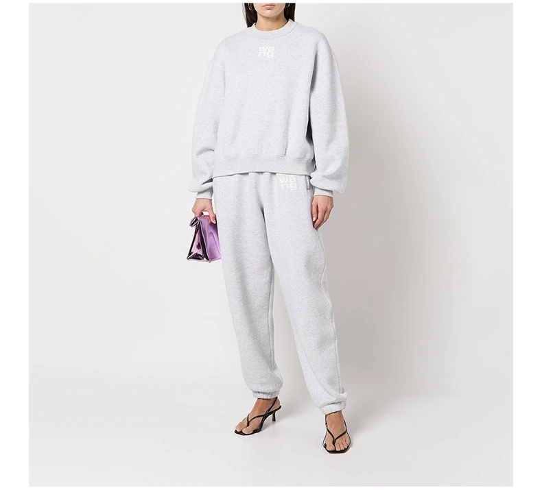 商品Alexander Wang|ALEXANDER WANG 浅灰色女士卫衣/帽衫 4CC3221360-050,价格¥1581,第7张图片详细描述