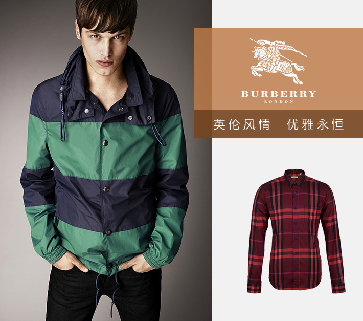 商品[国内直发] Burberry|Burberry 博柏利 男士红格纯棉时尚舒适长袖衬衫 3929743,价格¥1925,第9张图片详细描述