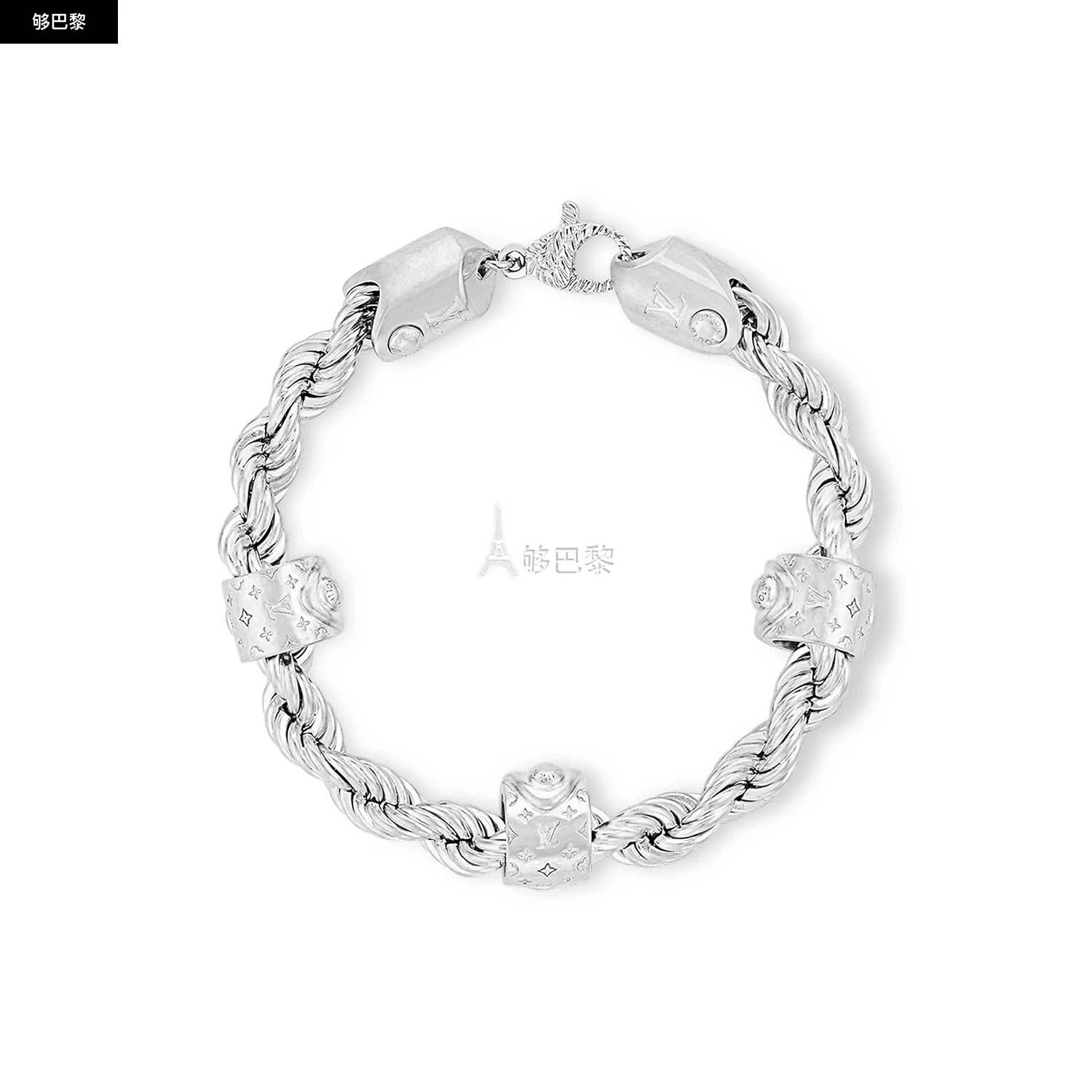 商品Louis Vuitton|【预售】 LV路易威登 25春夏 男士 手镯 LV ROPE 手链 M1540L ,价格¥6187,第2张图片详细描述