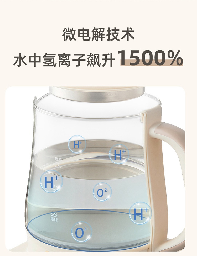 商品[国内直发] Bear|小熊YSH-E15L7富氢养生壶燕窝隔水炖盅多功能全自动玻璃电煮茶壶,价格¥370,第8张图片详细描述