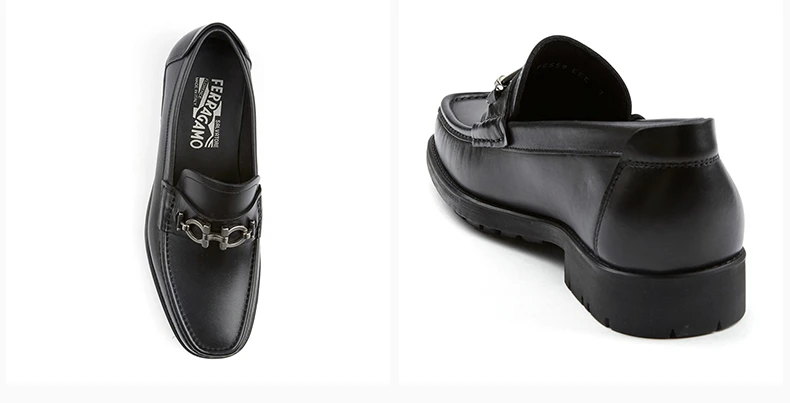 商品Salvatore Ferragamo|SALVATORE FERRAGAMO 男士棕色皮革乐福鞋 0390530,价格¥2402,第13张图片详细描述