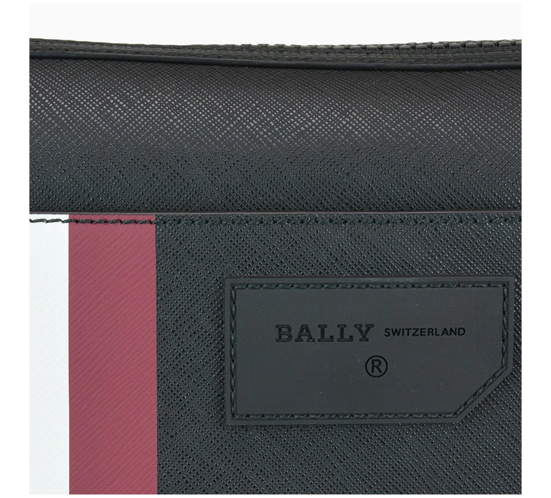 商品Bally|BALLY 黑色男士单肩包 6224073,价格¥2333,第7张图片详细描述