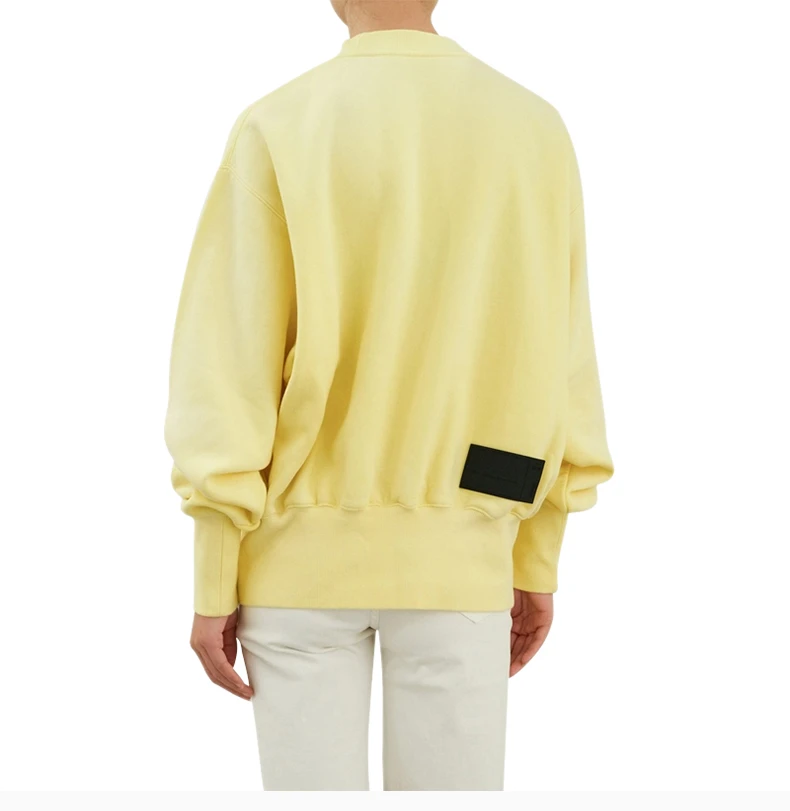 商品We11done|We11done 女士黄色字母logo圆领卫衣 WD-TS8-20-098-U-YE,价格¥778,第5张图片详细描述