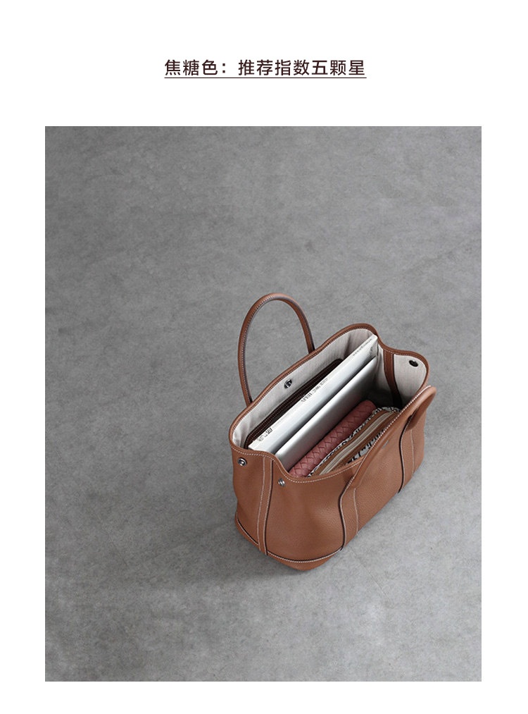 商品[国内直发] GLENVINTEN|格岚云顿英国伦敦品牌全手工真皮女包托特包大容量通勤手提包妈咪包保用十年,价格¥934-¥1080,第10张图片详细描述