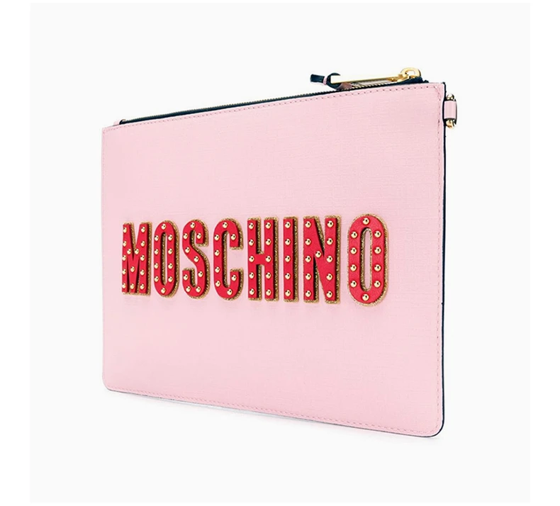 商品[国内直发] Moschino|MOSCHINO 粉色女士手拿包 7A8429-8210-1224,价格¥1249,第5张图片详细描述