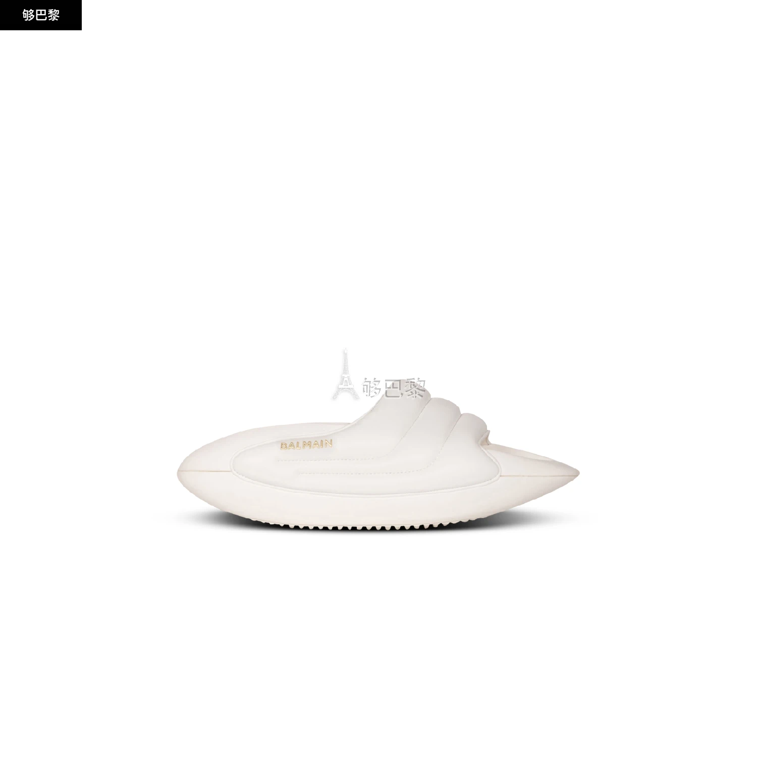 商品Balmain|【预售】 巴尔曼 25春夏 女士 厚底鞋 MULES B-IT EN CUIR MATELASSÉ AN1VL699LPQP0FA ,价格¥6355,第4张图片详细描述