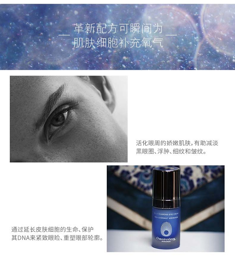 商品Omorovicza|Omorovicza 蓝钻赋活眼霜15ml,价格¥1928,第3张图片详细描述