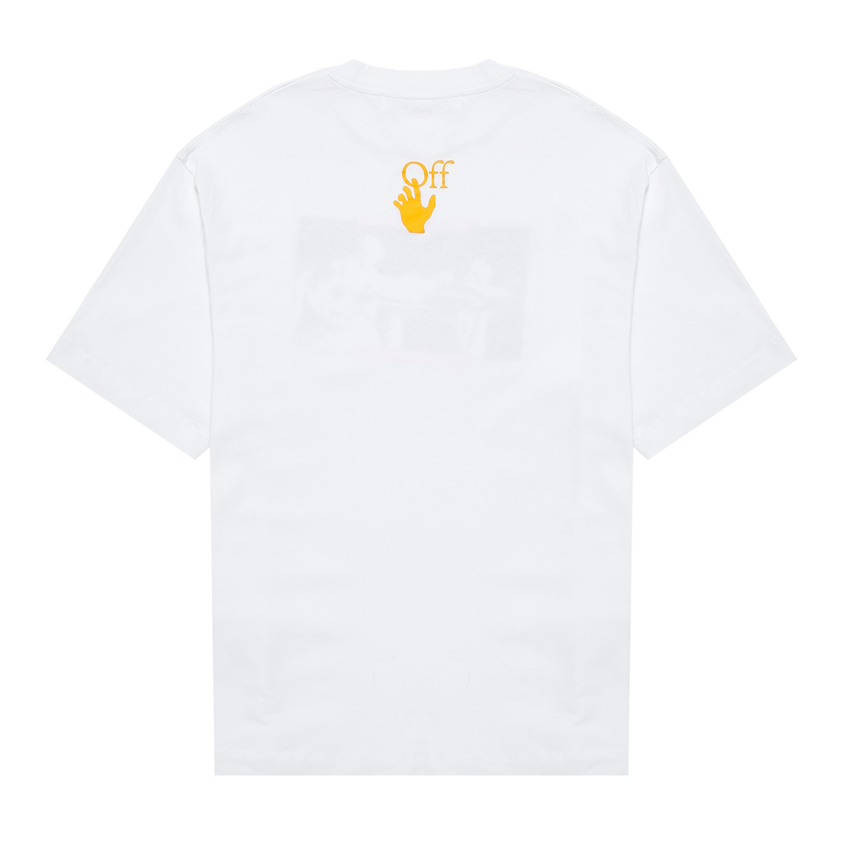 商品Off-White|男印花白棉短袖OMAA120F21JER008-0184（澳门仓发货）,价格¥2319,第4张图片详细描述