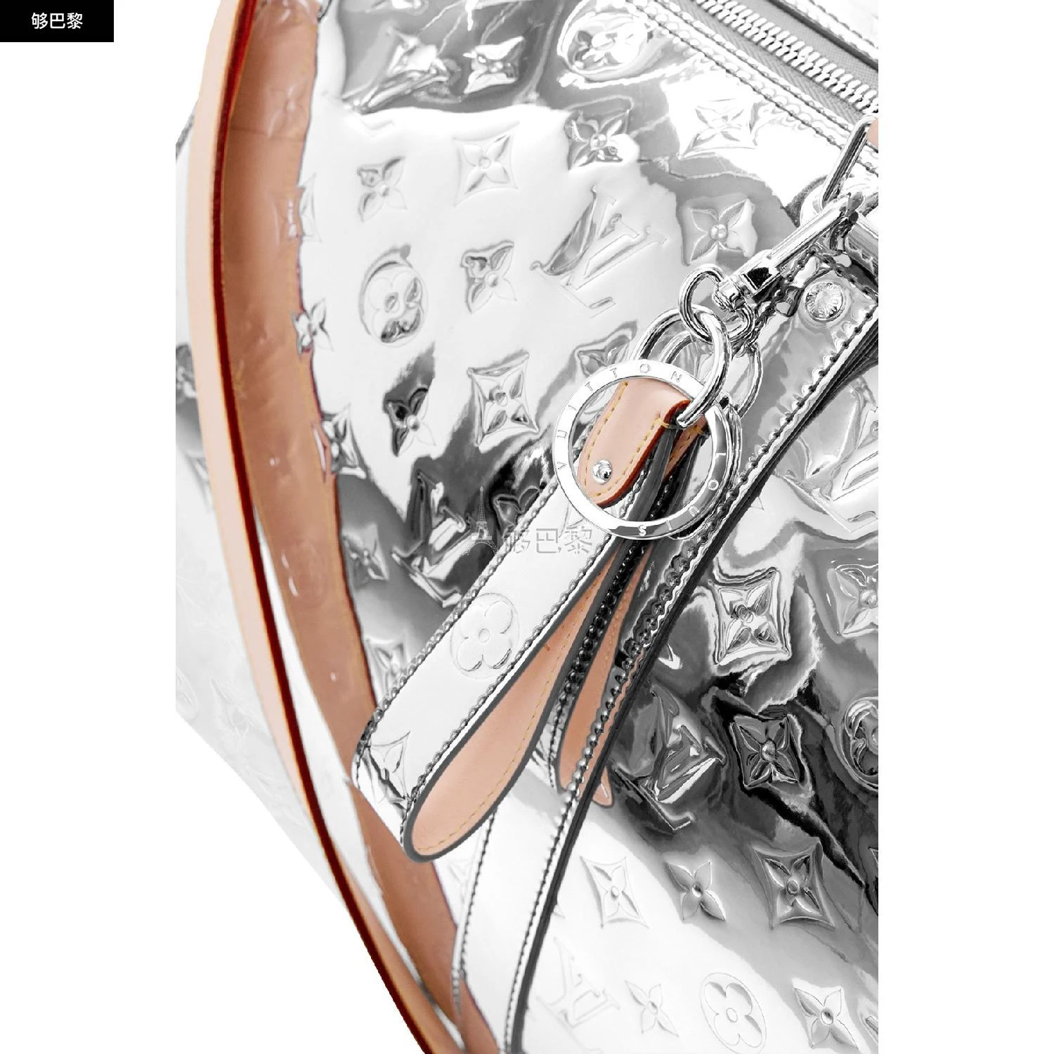 商品Louis Vuitton|包邮包税【预售7天发货】 LV路易威登 男士 钥匙扣 Lv Mirror Mirror Dragonne 包饰与钥匙扣  MP3151 LVU9CC38SIL,价格¥3173,第7张图片详细描述
