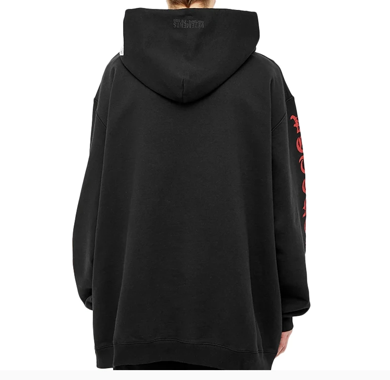 商品Vetements|VETEMENTS 黑色男士卫衣/帽衫 SS20TR312-BLACK,价格¥2728,第6张图片详细描述