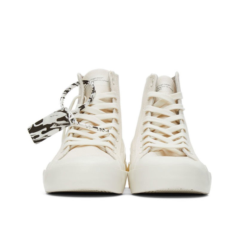 商品Off-White|高帮字母帆布鞋白色OMIA226F21FAB001-0204（澳门仓发货）,价格¥2529,第3张图片详细描述