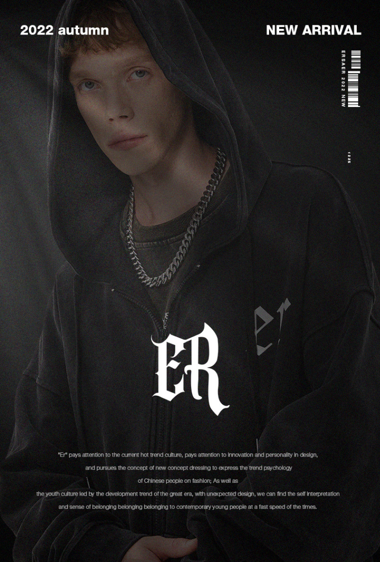商品[国内直发] ERASER|ER 仿兔毛翻领棉服男女同款冬季宽松情侣装外套ins潮牌休闲加厚保暖棉衣ERyg2255586,价格¥380,第1张图片详细描述