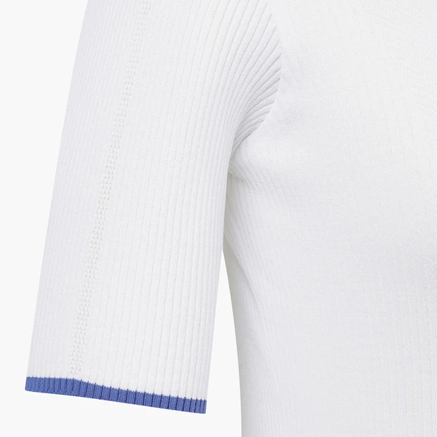 商品【预售商品15天发货】 DESCENTE|GOLF女性圆领短袖针织衫轻松休闲风 DP22WFKP41-BWTG,价格¥893,第17张图片详细描述