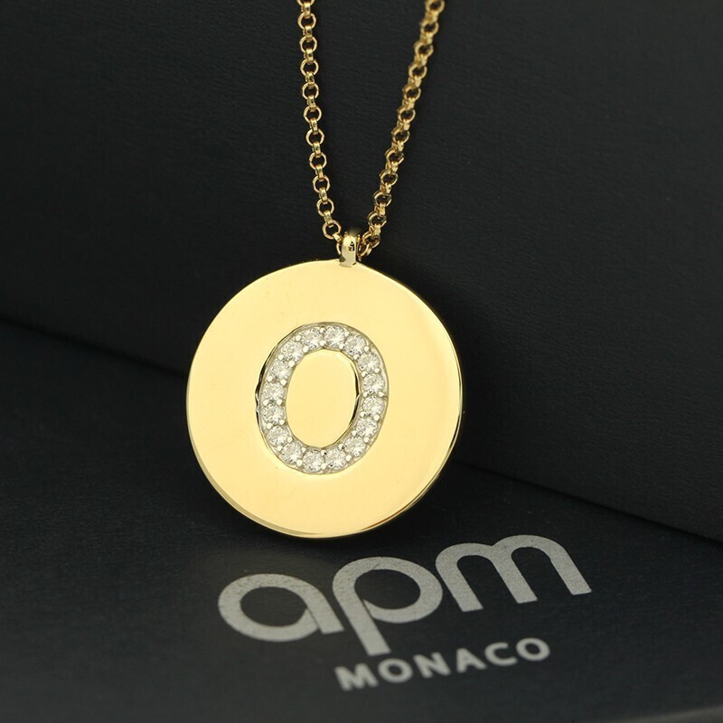 商品[国内直发] apm Monaco|APM MONACO手链女925银镶晶钻字母系列ins手链饰品七夕情人节礼物送女友S字母牌AB3512OXYS,价格¥508,第5张图片详细描述