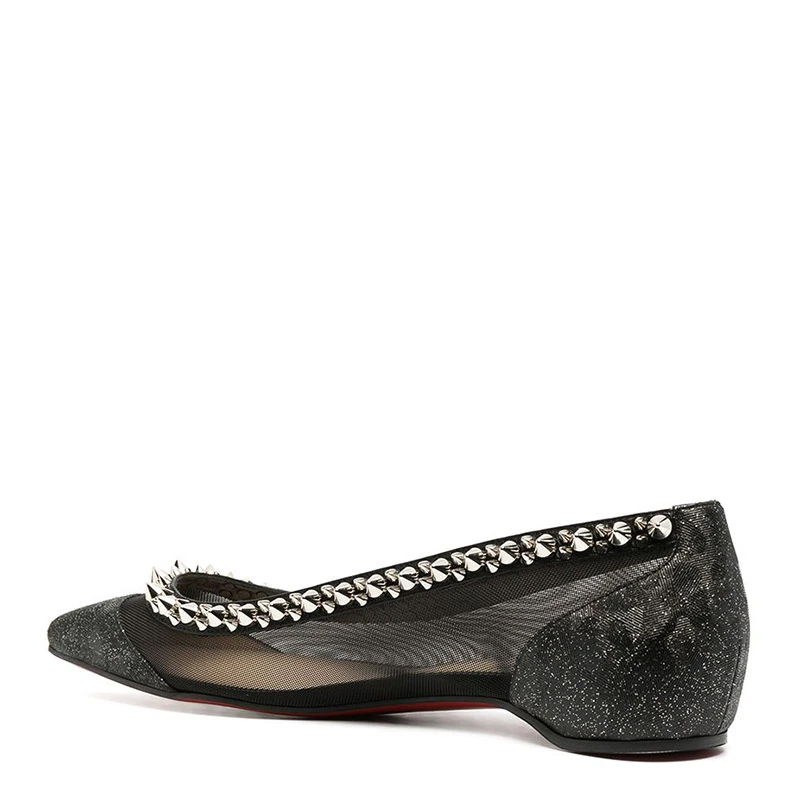 商品Christian Louboutin|CHRISTIAN LOUBOUTIN 黑色女士便鞋 1210114-BK65,价格¥4637,第4张图片详细描述