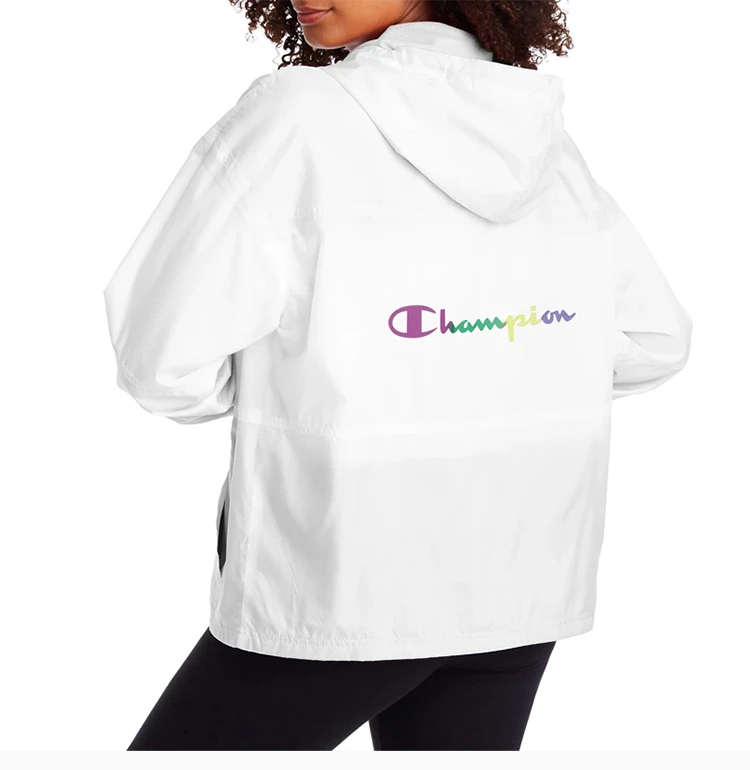 商品[国内直发] CHAMPION|Champion 女士时尚拼色连帽拉链夹克 J5688-550769-100,价格¥139,第6张图片详细描述