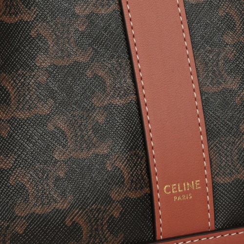 商品Celine| CELINE/赛琳 Seau 女士中号拼色帆布单肩水桶包 191132CAS.04LU,价格¥11534,第2张图片详细描述