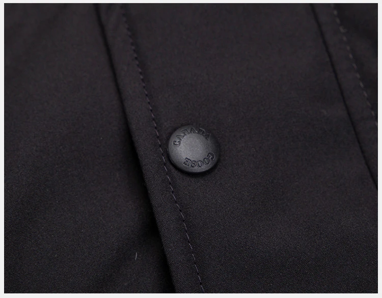 商品[国内直发] Canada Goose|Canada Goose 加拿大鹅 男士连帽拉链羽绒服 3805M-BLACK,价格¥9573,第18张图片详细描述