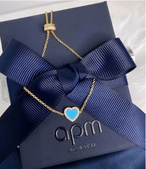 商品apm Monaco|女士蓝色爱心手链AB4380XTUY（香港仓发货）,价格¥443,第8张图片详细描述