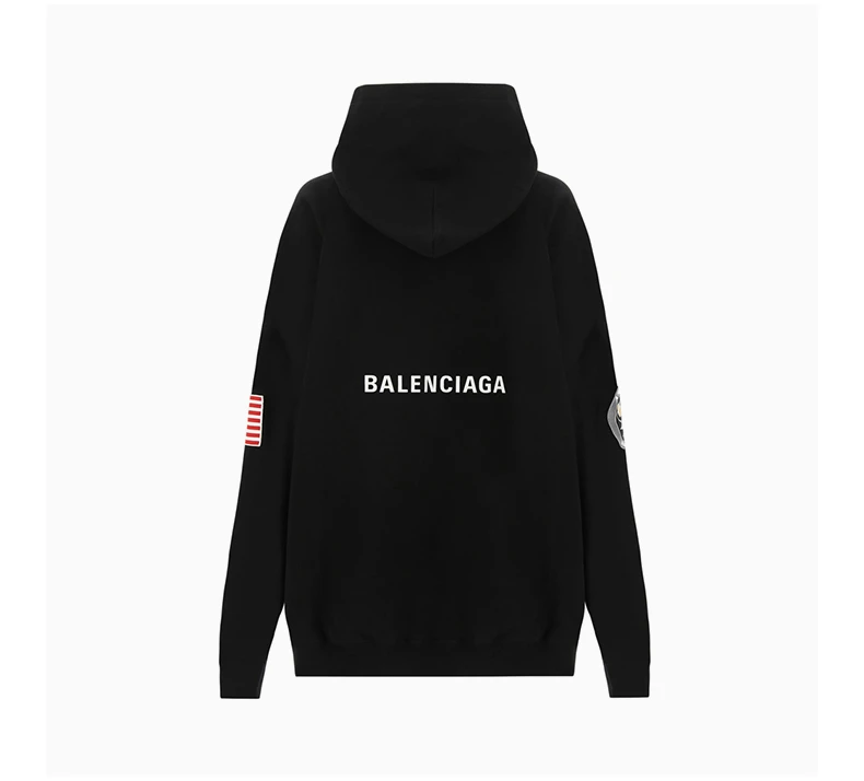 商品[国内直发] Balenciaga|BALENCIAGA 黑色男士卫衣/帽衫 651799-TKVD8-1070,价格¥8329,第5张图片详细描述