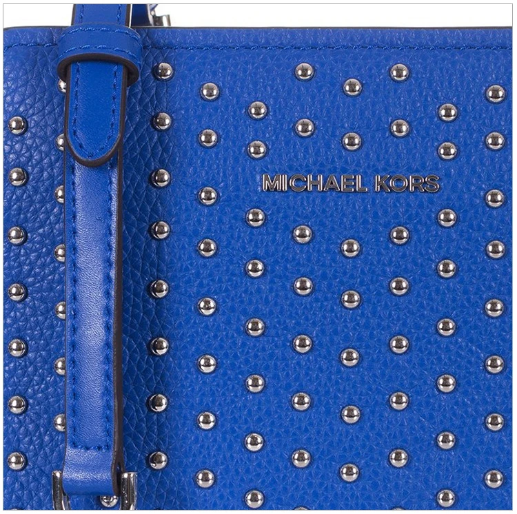 商品[国内直发] Michael Kors|Michael Kors 迈克高仕 女士皮革绒蓝色斜挎包 30H7SZKM2I-ELCTRIC-BLUE,价格¥927,第6张图片详细描述