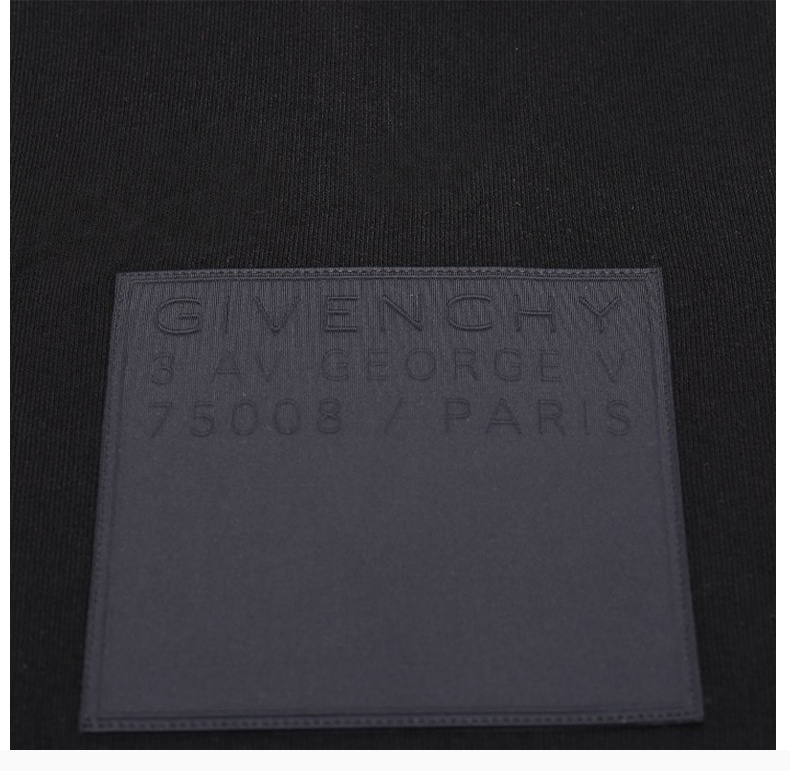 商品[国内直发] Givenchy|GIVENCHY 男士黑色棉质连帽卫衣 BMJ07Y30AF-001,价格¥5659,第8张图片详细描述