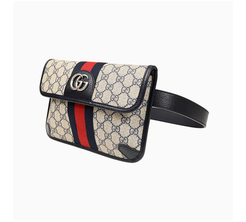 商品[国内直发] Gucci|GUCCI 拼色女士腰包 674081-96IWN-4076,价格¥9008,第5张图片详细描述