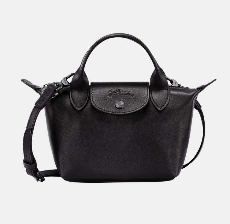 商品Longchamp|珑骧 女士LE PLIAGE CUIR系列迷你短柄皮质手提包饺子包L1500 987（香港仓发货）,价格¥3361,第13张图片详细描述