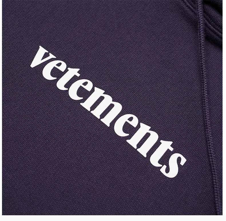 商品Vetements|VETEMENTS 海军蓝色男士卫衣/帽衫 SS20TR311-NAVY,价格¥2373,第6张图片详细描述