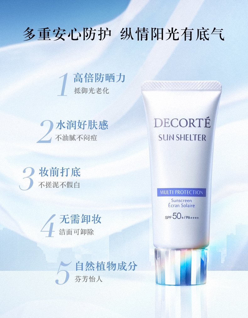 商品[国内直发] Cosme Decorte|黛珂 多重防晒乳霜 防护隔离紫外线养肤贴妆 spf50+ PA++++,价格¥174,第2张图片详细描述