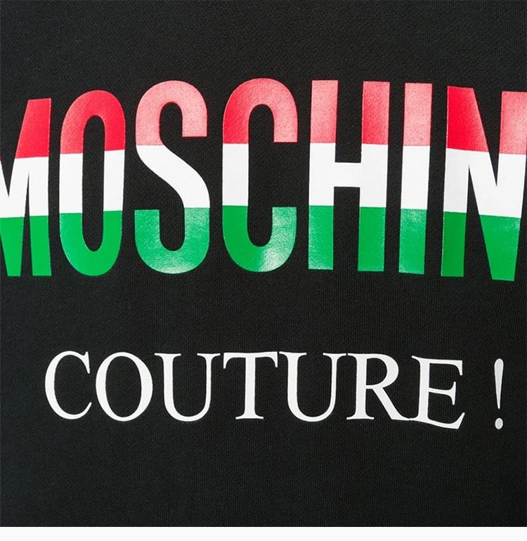 商品Moschino|Moschino 莫斯奇诺 男士黑色长袖连帽卫衣 ZA1709-0227-1555,价格¥1596,第19张图片详细描述