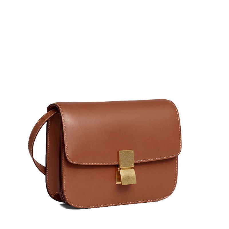 商品Celine|CELINE/赛琳  经典款BOX女士中号牛皮金扣单肩手拿包 ,价格¥26638,第11张图片详细描述