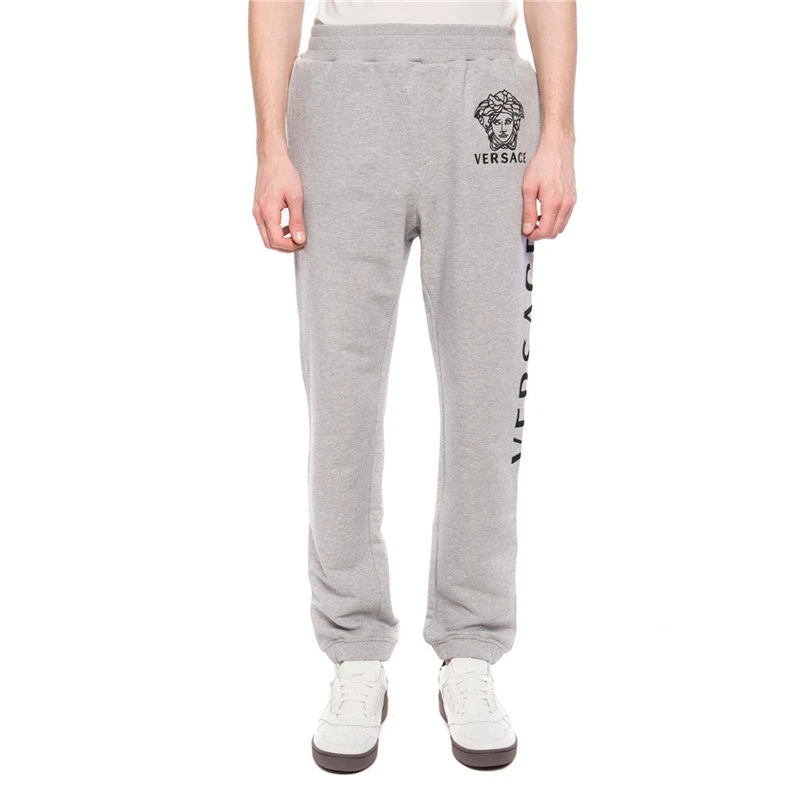 商品Versace|VERSACE 范思哲 男士灰色棉质休闲裤 A82382-A228553-A904B,价格¥3519,第5张图片详细描述