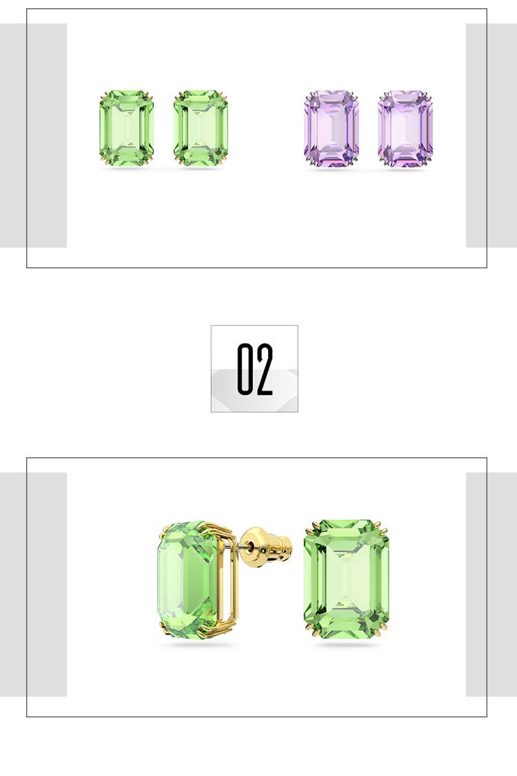 商品Swarovski|SWAROVSKI 施华洛世奇 MILLENIA 耳钉 饰品 礼物,价格¥717,第3张图片详细描述