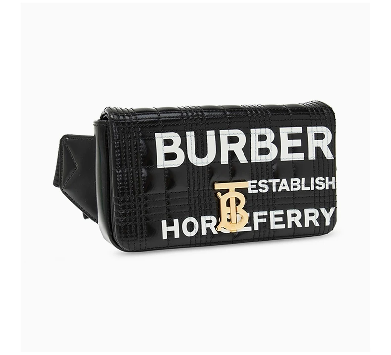 商品Burberry|BURBERRY 女士黑色印花字母腰包 8032204,价格¥4834,第4张图片详细描述