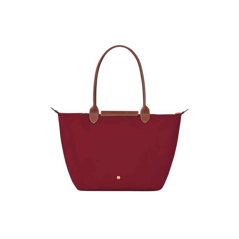 商品Longchamp|LONGCHAMP/珑骧 女士深蓝色帆布金色五金按扣拉链开合大号托特包,价格¥1132,第8张图片详细描述