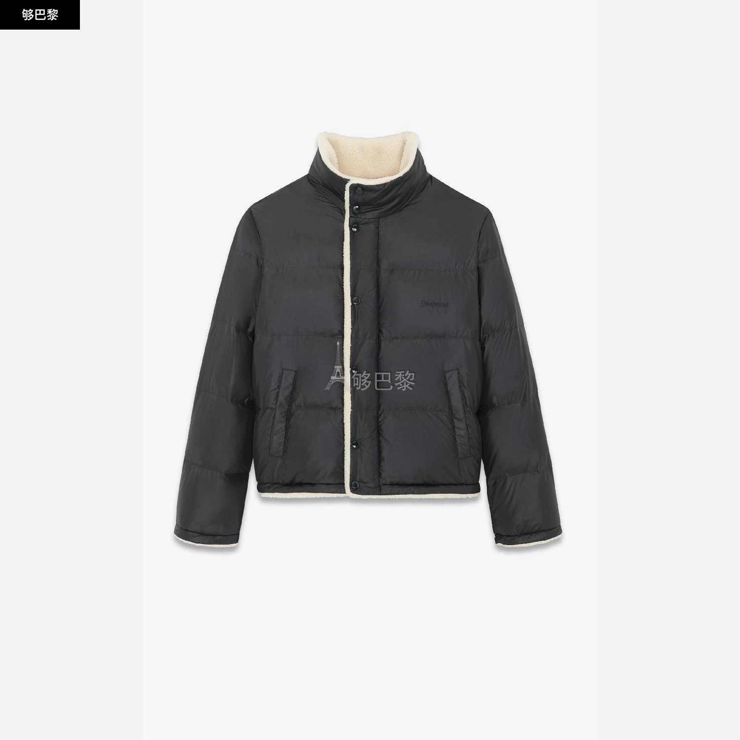 商品Yves Saint Laurent|【预售】 YSL圣罗兰 24秋冬 男士 羽绒服 SAINT LAURENT尼龙羽绒夹克 745644Y9G121001,价格¥22009,第2张图片详细描述