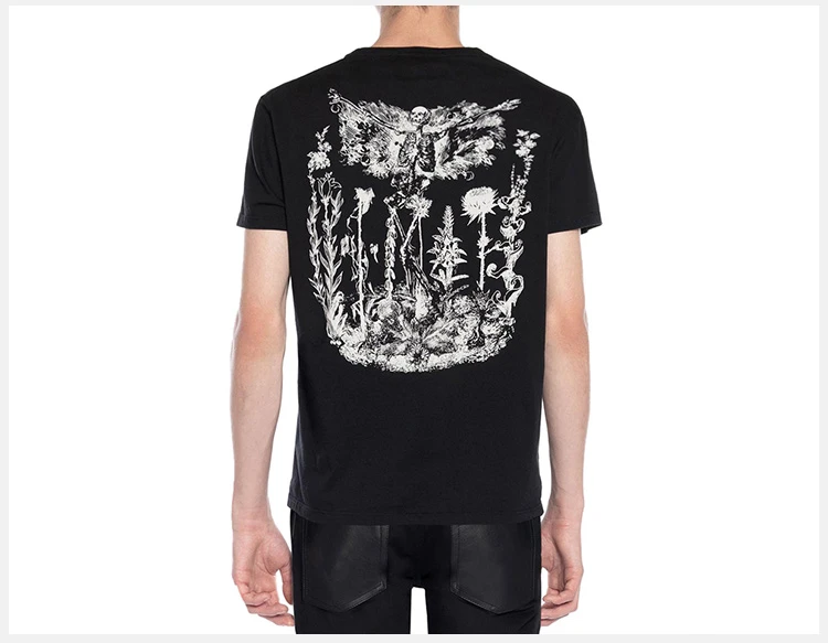 商品Alexander McQueen|ALEXANDER MCQUEEN 黑色男士T恤 550458-QMZ57-0901,价格¥1413,第8张图片详细描述