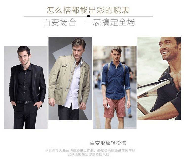 商品Emporio Armani|阿玛尼ARMANI 手表男士手表情侣手表时尚商务休闲非机械表多功能男表AR1674,价格¥3191,第4张图片详细描述