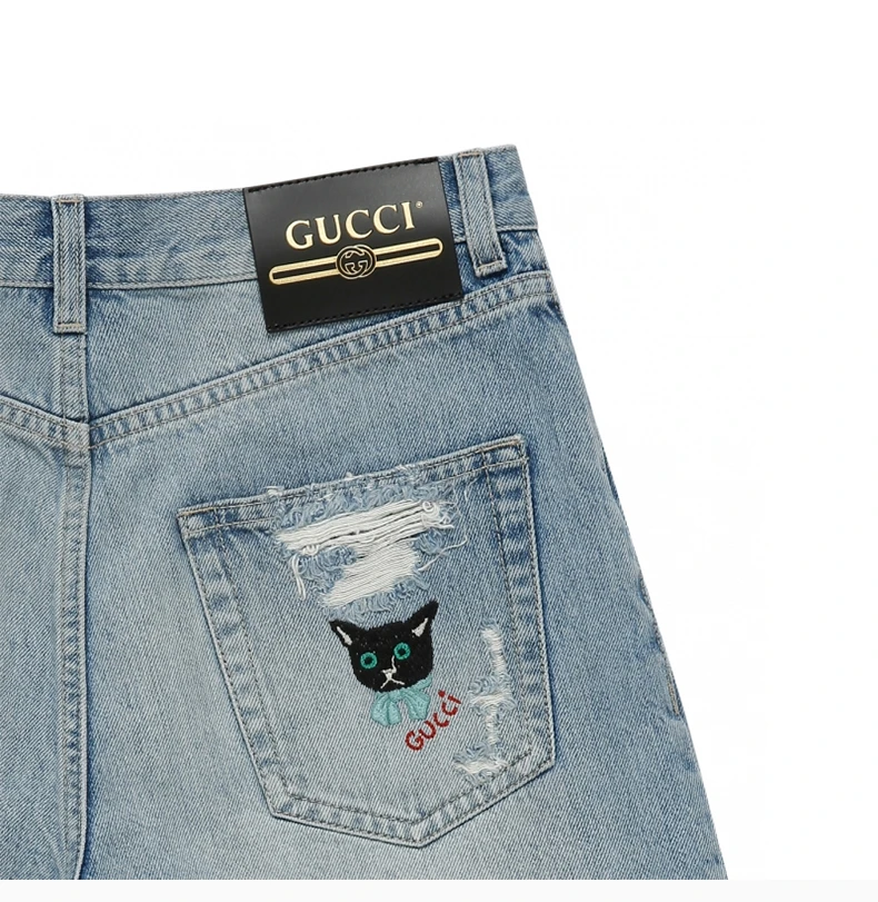 商品Gucci|GUCCI 女士蓝色短裤 638061-XDBPH-4452,价格¥3881,第6张图片详细描述