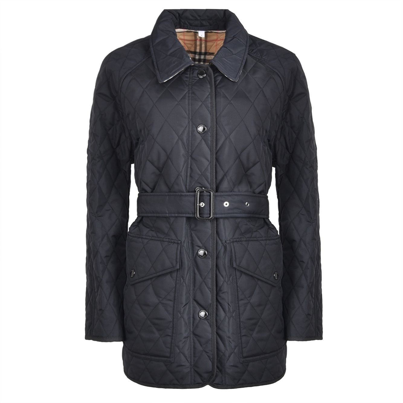 商品Burberry|【现货】博柏利 女士黑色尼龙绗缝羽绒服 80734181,价格¥4328,第4张图片详细描述
