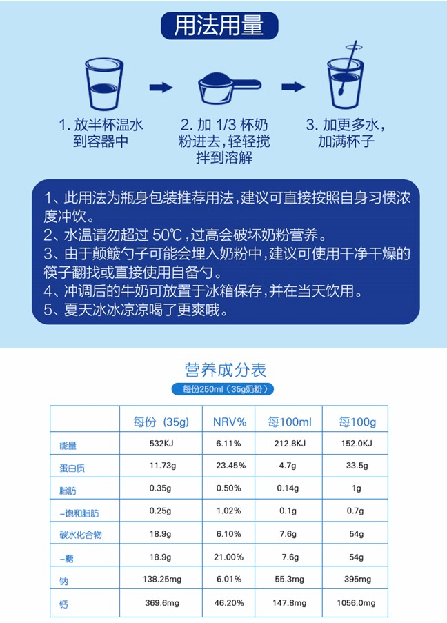 商品Maxigenes|澳大利亚Maxigenes美可卓脱脂高钙奶粉 1kg,价格¥156,第6张图片详细描述