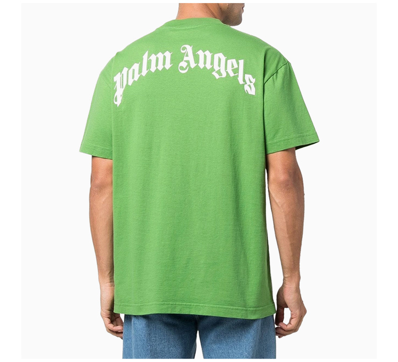 商品[国内直发] Palm Angels|PALM ANGELS 男绿色短袖T恤 PMAA001-F21JE-R023-5560,价格¥1934,第6张图片详细描述