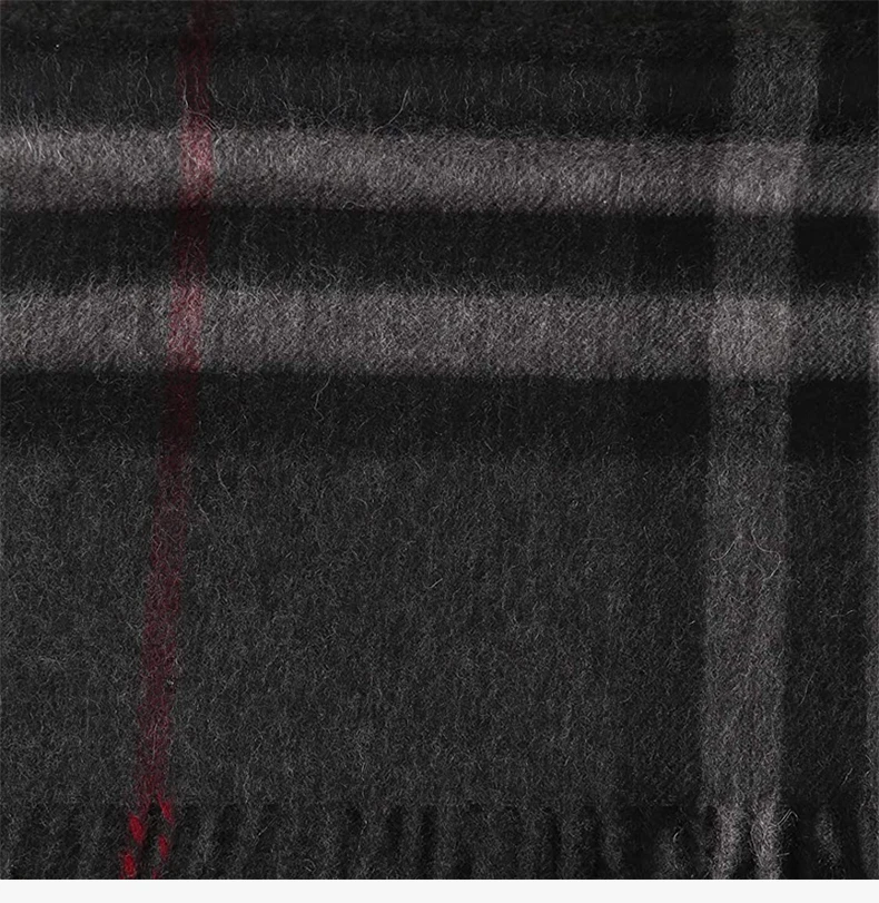 商品Burberry|BURBERRY 灰色男士围巾 8015538,价格¥4034,第4张图片详细描述