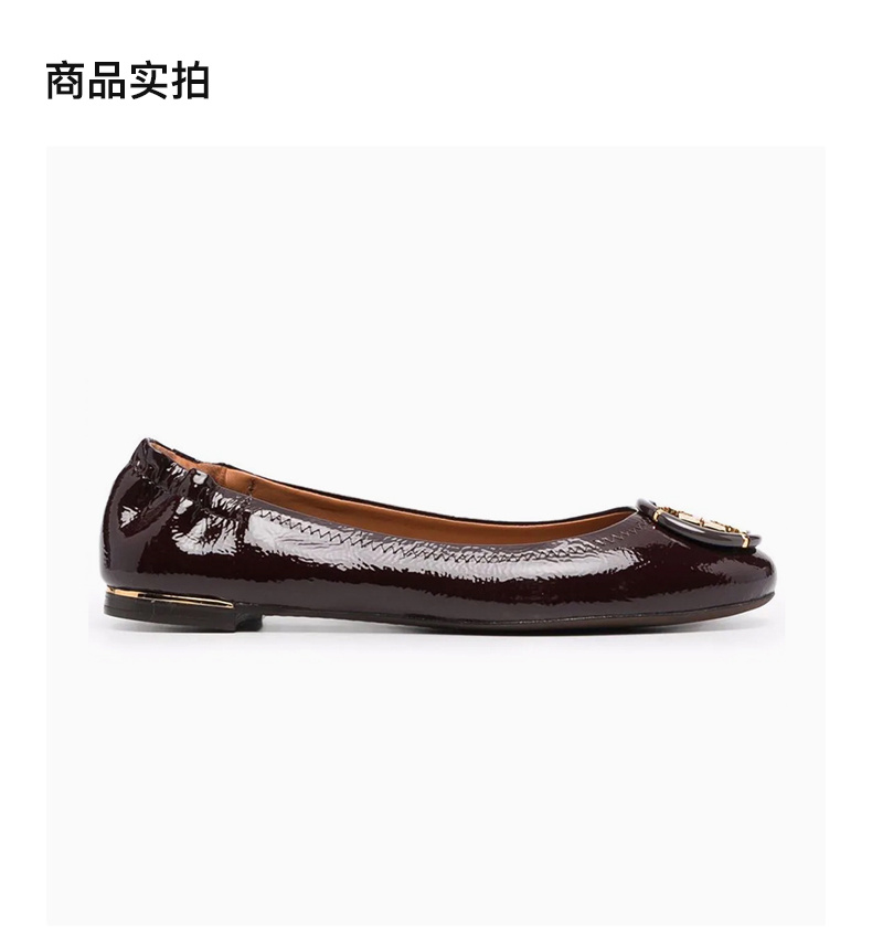 商品Tory Burch|TORY BURCH 汤丽柏琦 深红色 女士渔夫鞋,价格¥1999,第5张图片详细描述