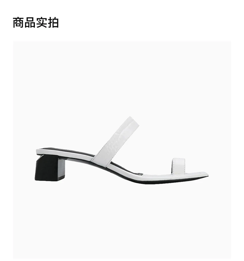 商品Alexander Wang|Alexander Wang 亚历山大·王 女士白色凉鞋 30C120B027-100,价格¥1725,第3张图片详细描述
