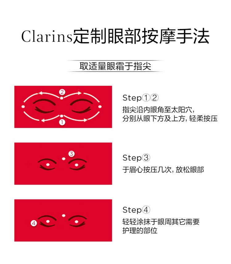 商品Clarins|Clarins娇韵诗「超速眼霜」多维密集提拉眼霜15ml,价格¥446,第14张图片详细描述
